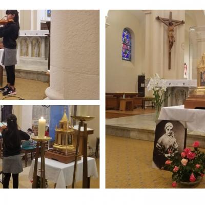 Temps de prière autour des reliques de Ste Bernadette le 14 octobre 2021